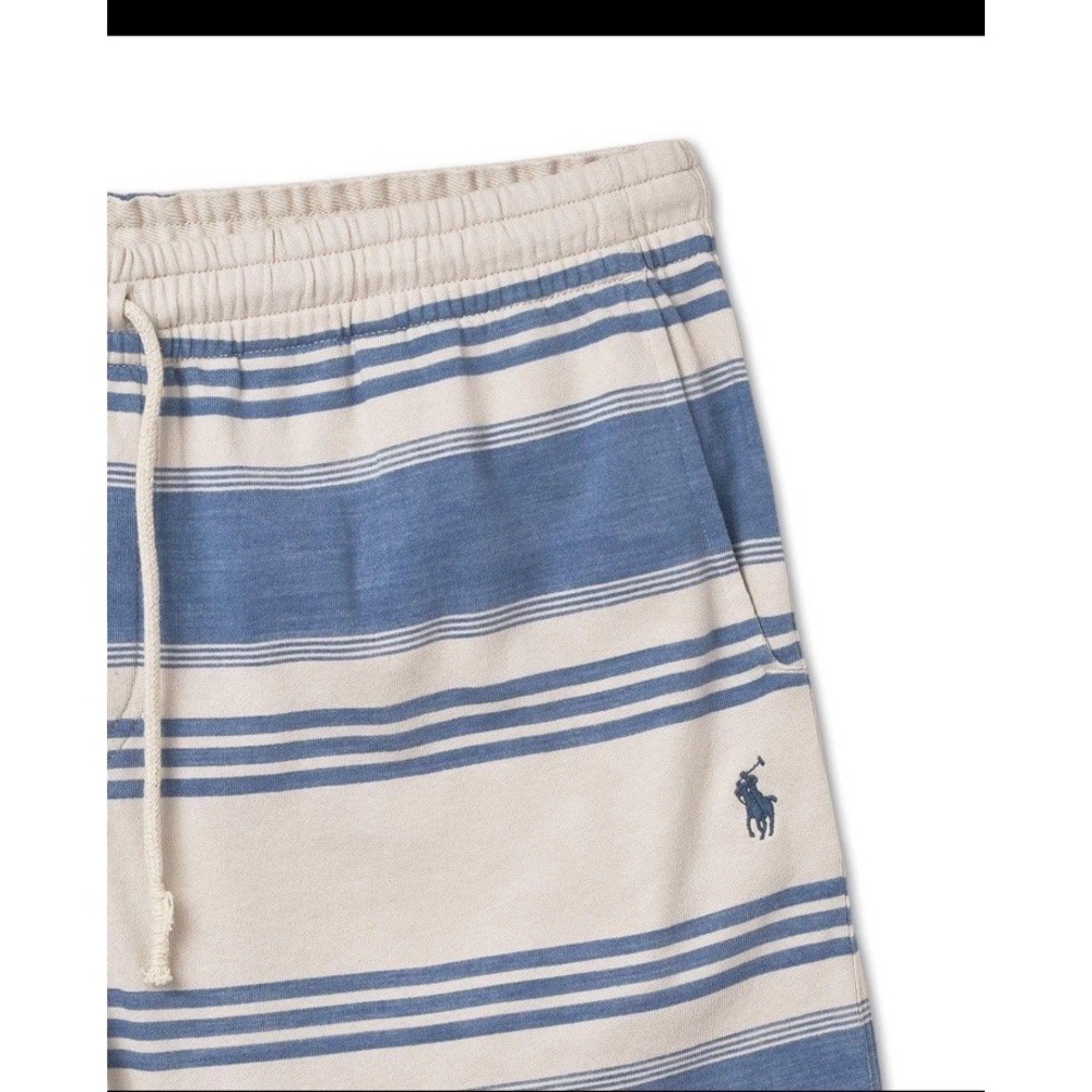 Polo Ralph Lauren Striped Spa Terry Shorts - Patina Stripe 5XB - Picture 3 of 5